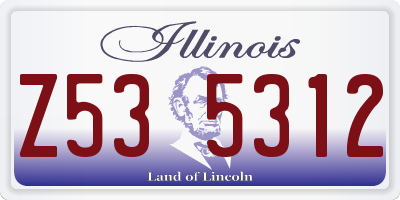 IL license plate Z535312