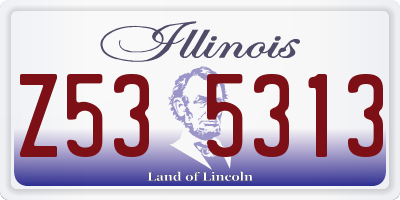 IL license plate Z535313