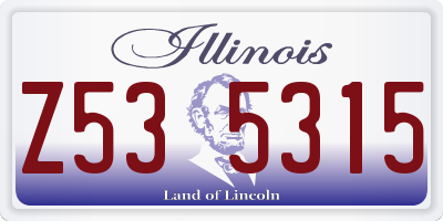 IL license plate Z535315