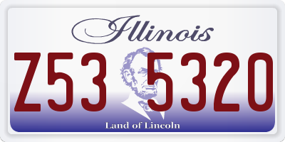 IL license plate Z535320