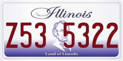 IL license plate Z535322