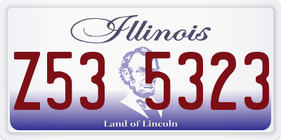 IL license plate Z535323