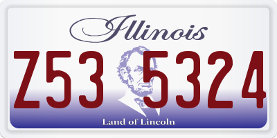 IL license plate Z535324