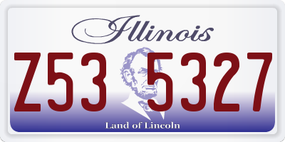 IL license plate Z535327