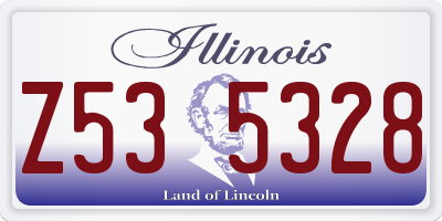 IL license plate Z535328