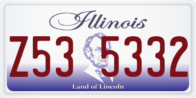 IL license plate Z535332