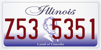 IL license plate Z535351
