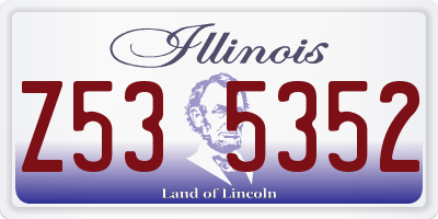 IL license plate Z535352