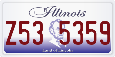 IL license plate Z535359