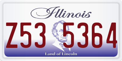 IL license plate Z535364