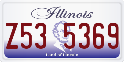 IL license plate Z535369