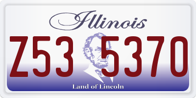IL license plate Z535370