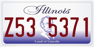 IL license plate Z535371