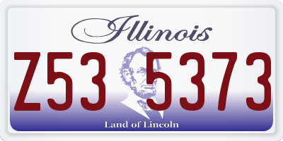 IL license plate Z535373