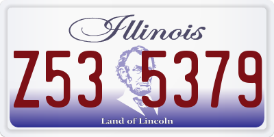 IL license plate Z535379