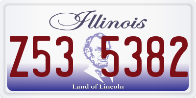 IL license plate Z535382