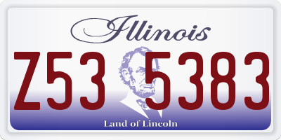 IL license plate Z535383