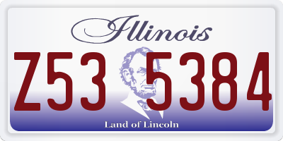 IL license plate Z535384