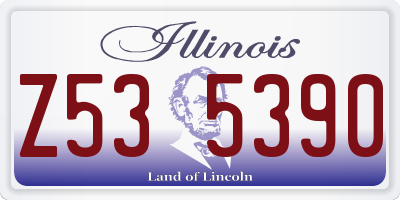 IL license plate Z535390