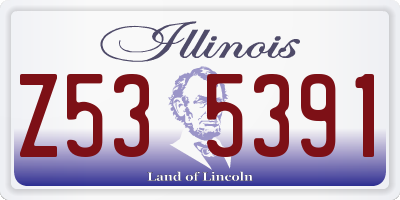 IL license plate Z535391