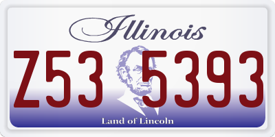 IL license plate Z535393