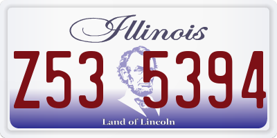 IL license plate Z535394