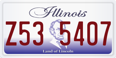 IL license plate Z535407