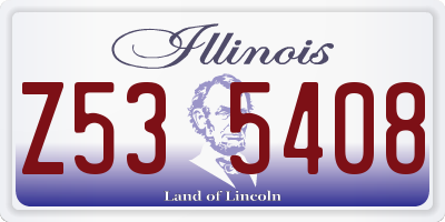 IL license plate Z535408