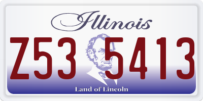 IL license plate Z535413