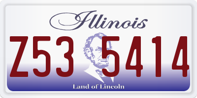 IL license plate Z535414