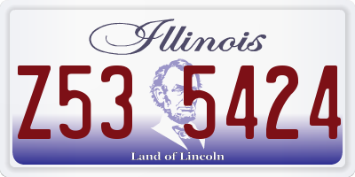 IL license plate Z535424