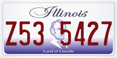 IL license plate Z535427