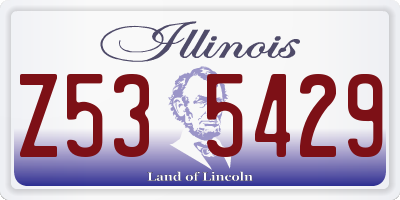 IL license plate Z535429