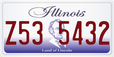 IL license plate Z535432