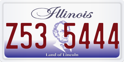 IL license plate Z535444