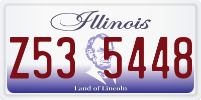 IL license plate Z535448