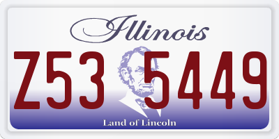 IL license plate Z535449