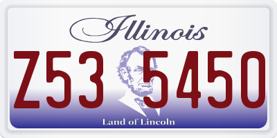 IL license plate Z535450