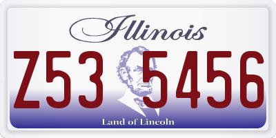 IL license plate Z535456