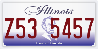 IL license plate Z535457