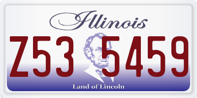 IL license plate Z535459