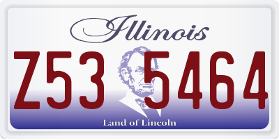 IL license plate Z535464