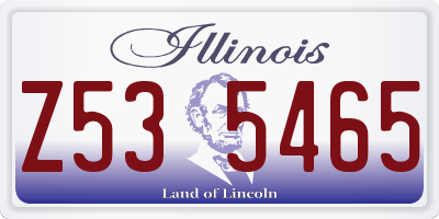 IL license plate Z535465
