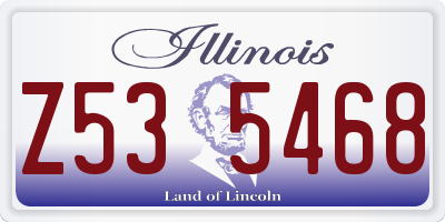 IL license plate Z535468