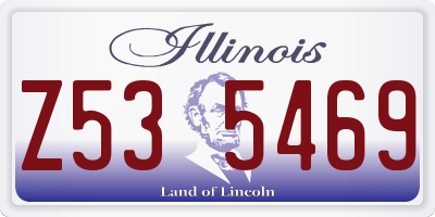 IL license plate Z535469