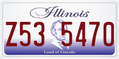 IL license plate Z535470