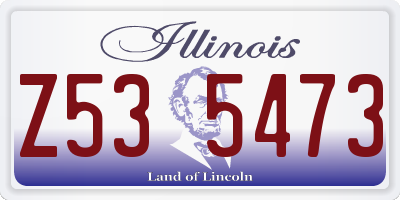 IL license plate Z535473