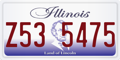 IL license plate Z535475