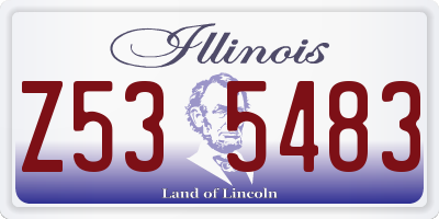 IL license plate Z535483