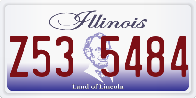 IL license plate Z535484